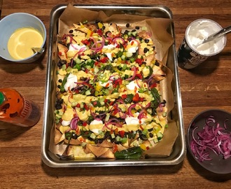 Vegansk nachotallrik och två stora roliga nyheter