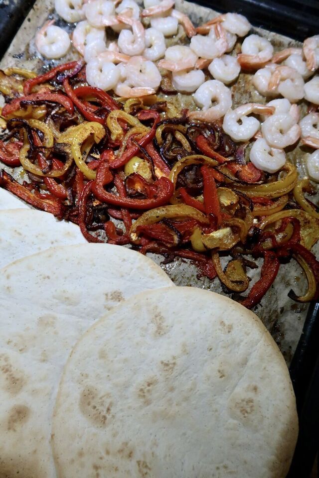 ”SHRIMPFAJITAS” och Fredagmys i huset