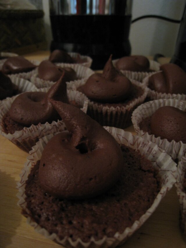 Choklad cupcakes