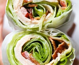 Chicken Club Lettuce Wrap Sandwich