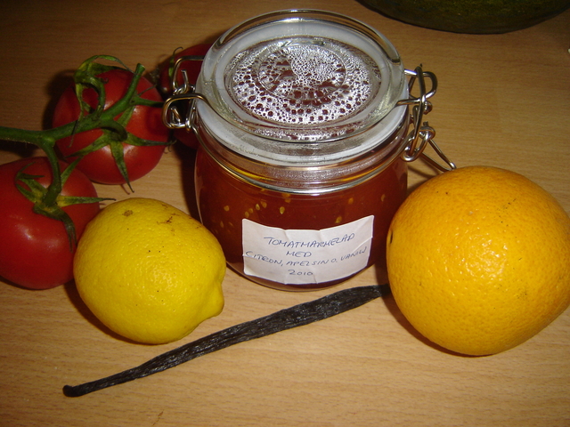 Tomatmarmelad med citrusfrukter