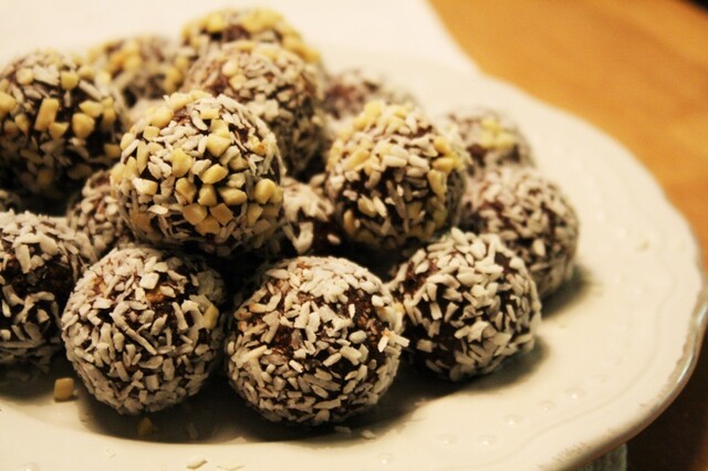 Chokladbollar med baileys och mandel