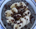 Chiagröt med banan och cacao nibs