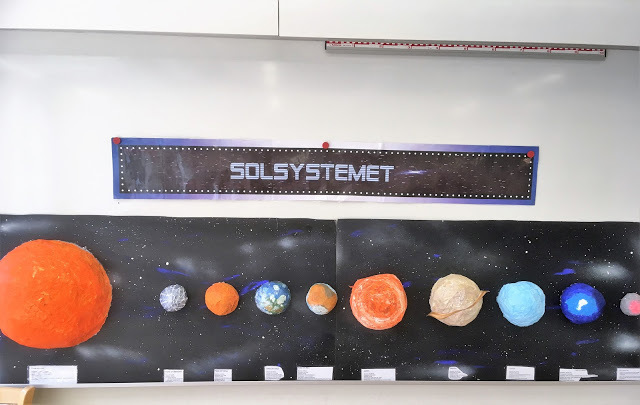 Solsystem och konstprojekt