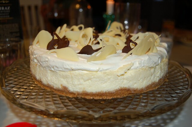 Vit chokladcheesecake