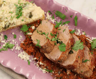 Italiensk fläskfilé med parmesangratinerad rotselleri