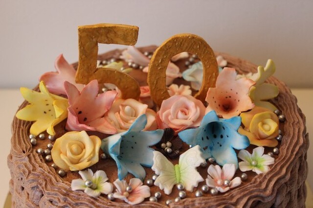 50 års tårta