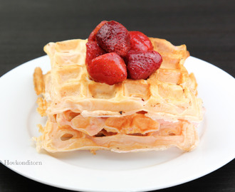 Strawberry Milkshake Waffles