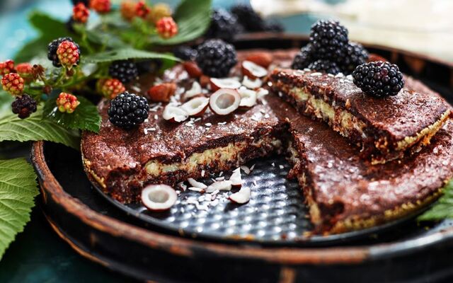 Kladdkaka med kokosgömma