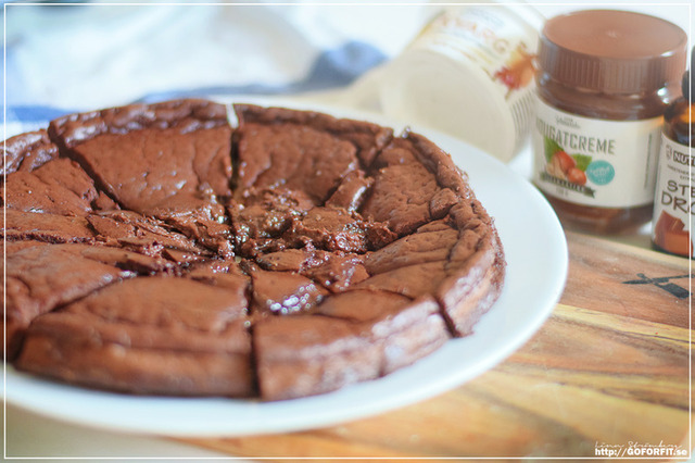 Nut spread Chocolate cake.