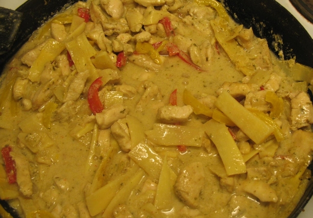 Kyckling i grön curry