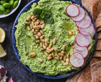 Green Pea Edamame & Mint Hummus