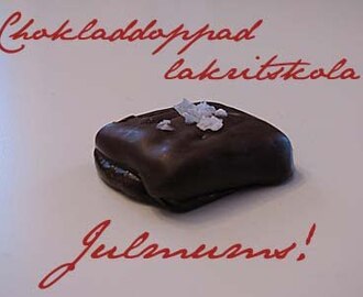 Chokladdoppad lakritskola