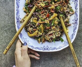 Rainbow Salad With Peanut And Ginger Dressing – Food Pharmacy