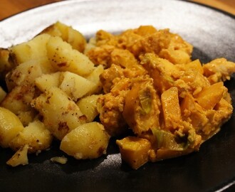Currytorsk med kålrot och söta äpplen!