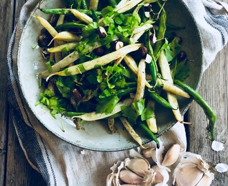 Bönor med citron och hasselnötssmör